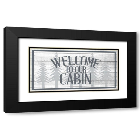 Lake House 9 Black Modern Wood Framed Art Print with Double Matting by Allen, Kimberly