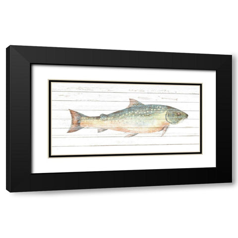 Trout 2 Black Modern Wood Framed Art Print with Double Matting by Allen, Kimberly