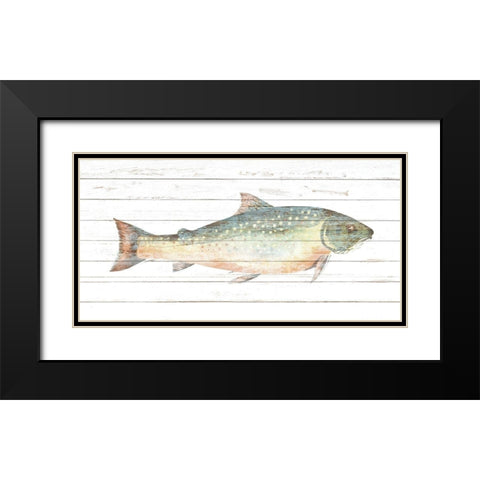 Trout 2 Black Modern Wood Framed Art Print with Double Matting by Allen, Kimberly