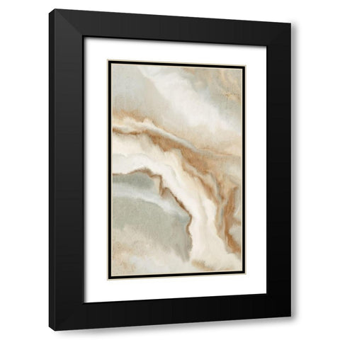 Neutral Stream 1 Black Modern Wood Framed Art Print with Double Matting by Allen, Kimberly
