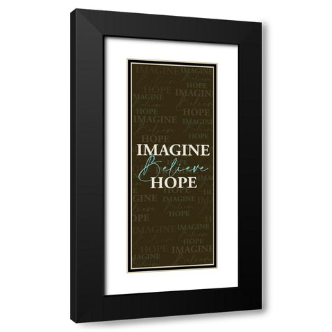 Imagine Black Modern Wood Framed Art Print with Double Matting by Allen, Kimberly
