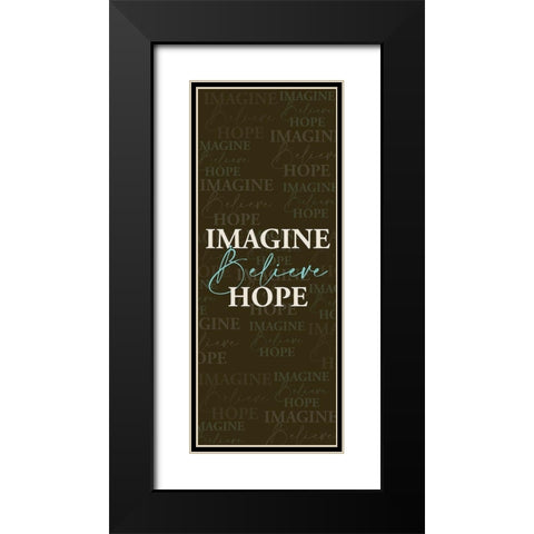 Imagine Black Modern Wood Framed Art Print with Double Matting by Allen, Kimberly