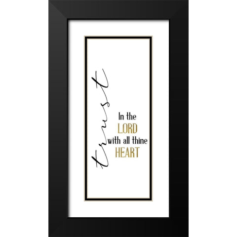 All Trusting Black Modern Wood Framed Art Print with Double Matting by Allen, Kimberly