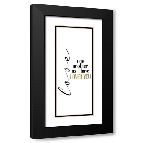 Infinate Love Black Modern Wood Framed Art Print with Double Matting by Allen, Kimberly