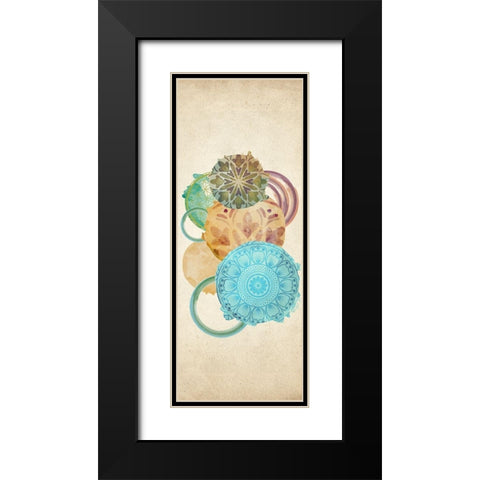 Circled 3 Black Modern Wood Framed Art Print with Double Matting by Allen, Kimberly