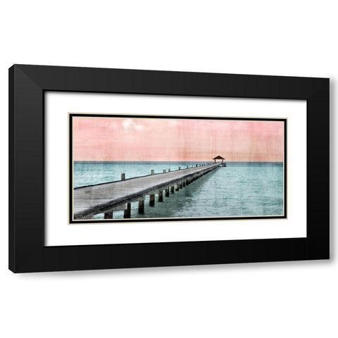 Paradise Pink Black Modern Wood Framed Art Print with Double Matting by Allen, Kimberly