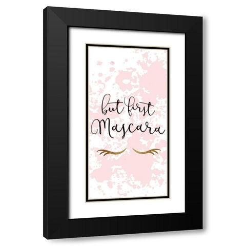 Mascara Black Modern Wood Framed Art Print with Double Matting by Allen, Kimberly