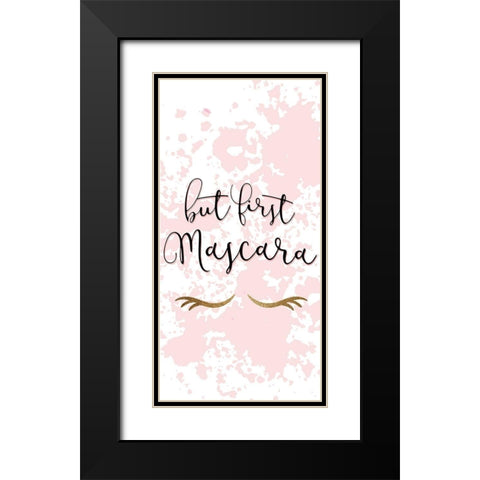 Mascara Black Modern Wood Framed Art Print with Double Matting by Allen, Kimberly
