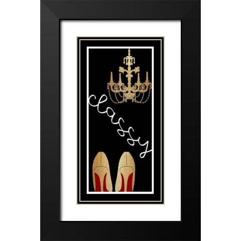 Classy Black Modern Wood Framed Art Print with Double Matting by Allen, Kimberly