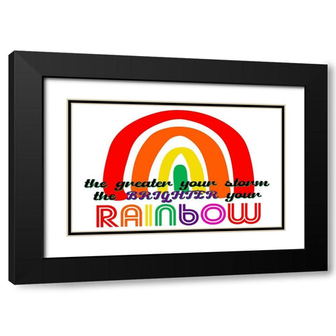 The Greater Black Modern Wood Framed Art Print with Double Matting by Allen, Kimberly