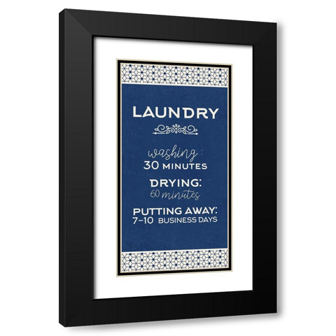 Business Days Black Modern Wood Framed Art Print with Double Matting by Allen, Kimberly