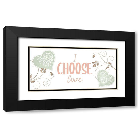 My Heart 3 Black Modern Wood Framed Art Print with Double Matting by Allen, Kimberly