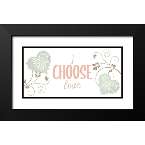 My Heart 3 Black Modern Wood Framed Art Print with Double Matting by Allen, Kimberly