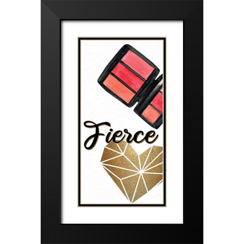Diva 2 Black Modern Wood Framed Art Print with Double Matting by Allen, Kimberly