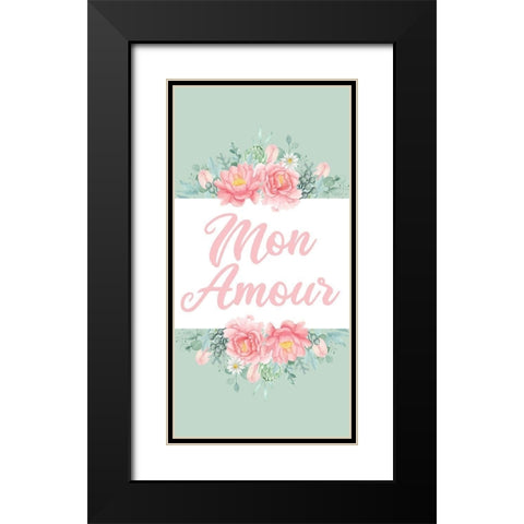 Mint Paris 2 Black Modern Wood Framed Art Print with Double Matting by Allen, Kimberly