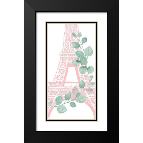 Mint Paris 3 Black Modern Wood Framed Art Print with Double Matting by Allen, Kimberly