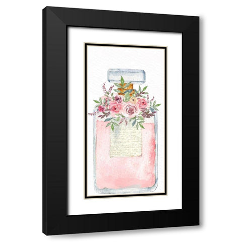 Pink Scent 1 Black Modern Wood Framed Art Print with Double Matting by Allen, Kimberly