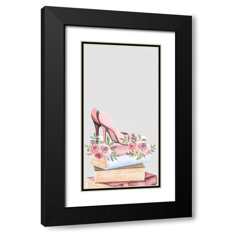 Pink Scent 2 V2 Black Modern Wood Framed Art Print with Double Matting by Allen, Kimberly