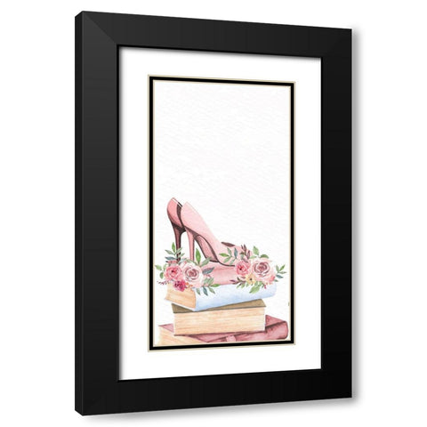 Pink Scent 2 Black Modern Wood Framed Art Print with Double Matting by Allen, Kimberly