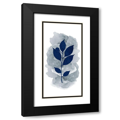 Botanical Branch Panel 2 Black Modern Wood Framed Art Print with Double Matting by Allen, Kimberly