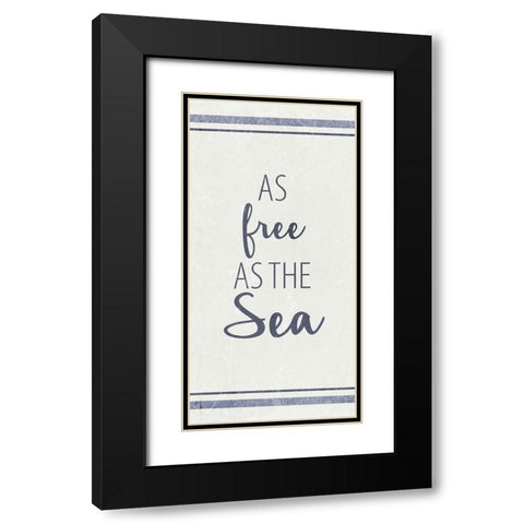As Free 1 Black Modern Wood Framed Art Print with Double Matting by Allen, Kimberly