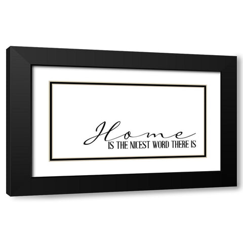 Home Is Black Modern Wood Framed Art Print with Double Matting by Allen, Kimberly