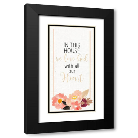 In the House 1 Black Modern Wood Framed Art Print with Double Matting by Allen, Kimberly