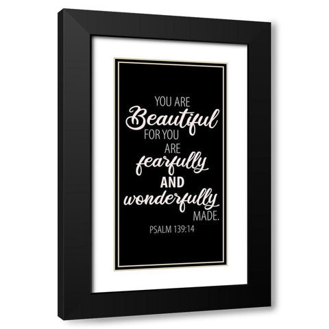 Wonderfully Made 1 Black Modern Wood Framed Art Print with Double Matting by Allen, Kimberly