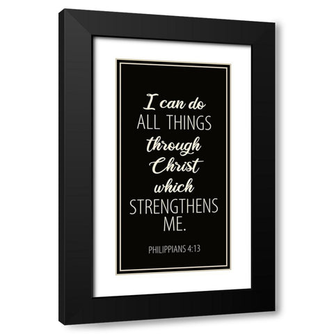 All Things 2 Black Modern Wood Framed Art Print with Double Matting by Allen, Kimberly