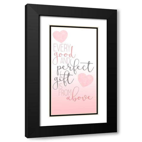 Perfect 1 V2 Black Modern Wood Framed Art Print with Double Matting by Allen, Kimberly