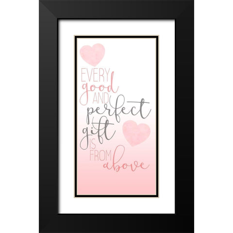 Perfect 1 V2 Black Modern Wood Framed Art Print with Double Matting by Allen, Kimberly