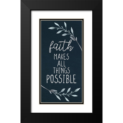 Faith Lilacs 1 Black Modern Wood Framed Art Print with Double Matting by Allen, Kimberly
