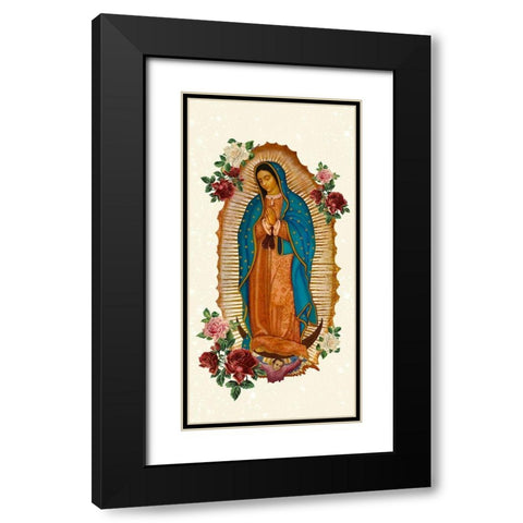 Pray 7 V2 Black Modern Wood Framed Art Print with Double Matting by Allen, Kimberly