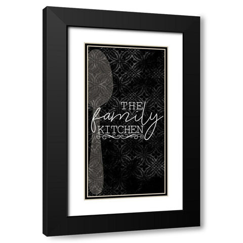 Family Kitchen 1 Black Modern Wood Framed Art Print with Double Matting by Allen, Kimberly