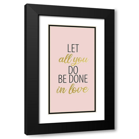 All 1 Black Modern Wood Framed Art Print with Double Matting by Allen, Kimberly