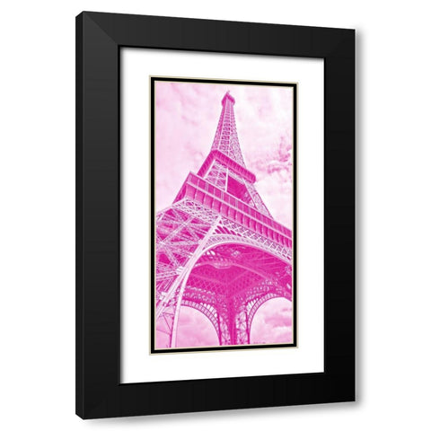 Paris Peonies 1 Black Modern Wood Framed Art Print with Double Matting by Allen, Kimberly
