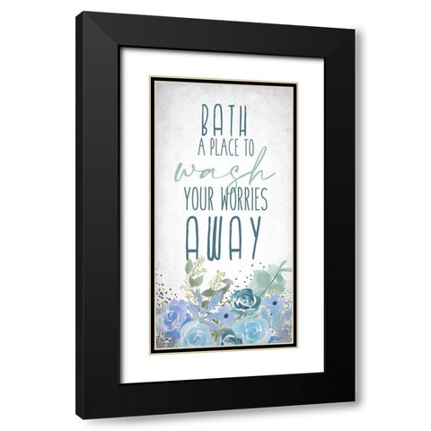 A Place 1 V2 Black Modern Wood Framed Art Print with Double Matting by Allen, Kimberly