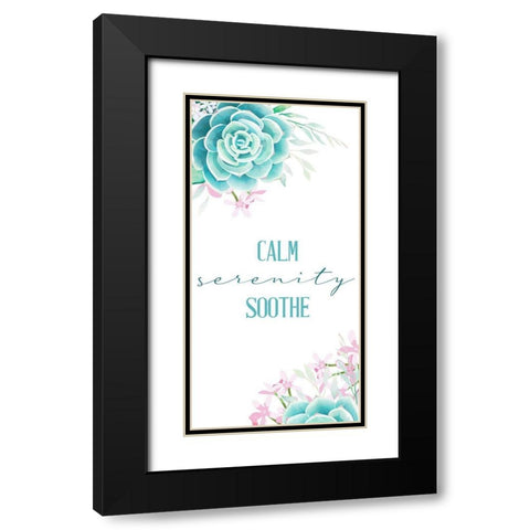 Relax Recharge 6 Black Modern Wood Framed Art Print with Double Matting by Allen, Kimberly