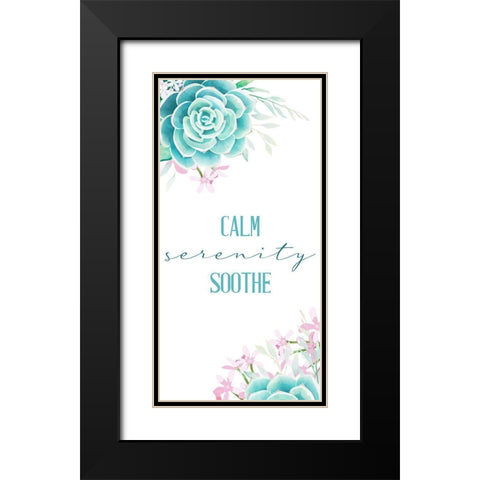 Relax Recharge 6 Black Modern Wood Framed Art Print with Double Matting by Allen, Kimberly