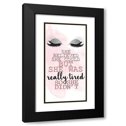 _Really Tired 1 Black Modern Wood Framed Art Print with Double Matting by Allen, Kimberly