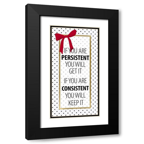 Dreams Dont Work 2 Black Modern Wood Framed Art Print with Double Matting by Allen, Kimberly