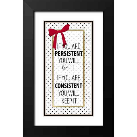 Dreams Dont Work 2 Black Modern Wood Framed Art Print with Double Matting by Allen, Kimberly