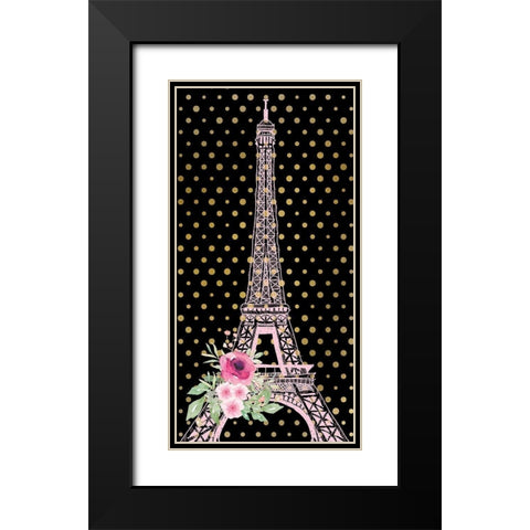 Paris 1 Black Modern Wood Framed Art Print with Double Matting by Allen, Kimberly