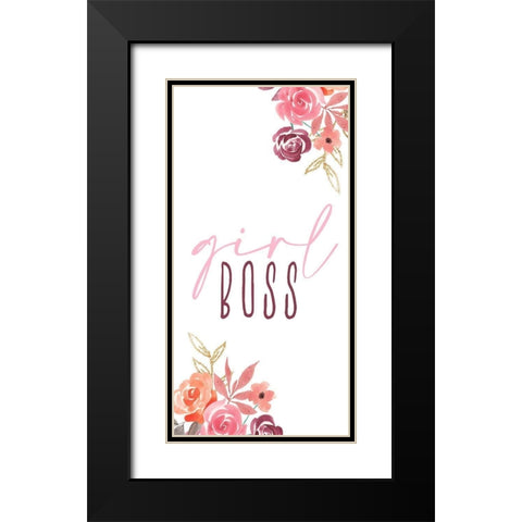 Just a Girl 6 Black Modern Wood Framed Art Print with Double Matting by Allen, Kimberly