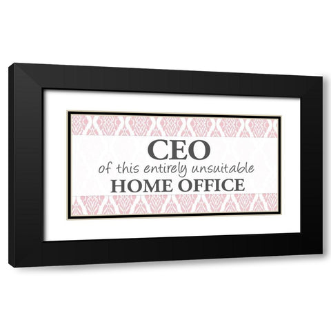 CEO Black Modern Wood Framed Art Print with Double Matting by Allen, Kimberly