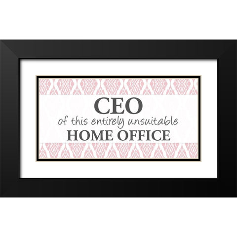 CEO Black Modern Wood Framed Art Print with Double Matting by Allen, Kimberly