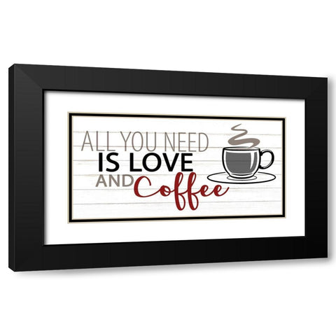 All You Need Black Modern Wood Framed Art Print with Double Matting by Allen, Kimberly