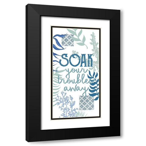 Under the Sea 4 Black Modern Wood Framed Art Print with Double Matting by Allen, Kimberly