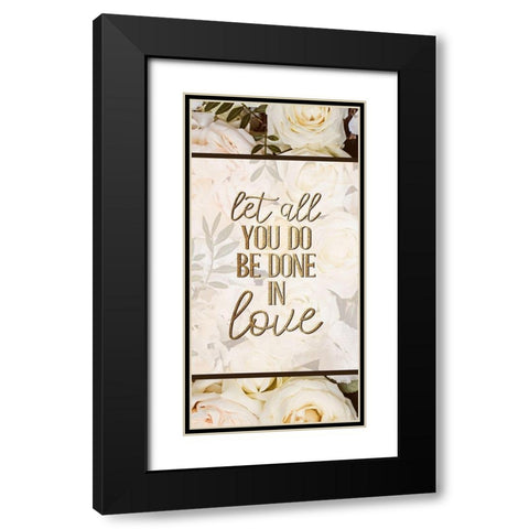 Let All 1 Black Modern Wood Framed Art Print with Double Matting by Allen, Kimberly