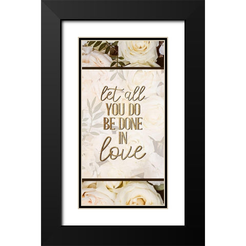 Let All 1 Black Modern Wood Framed Art Print with Double Matting by Allen, Kimberly